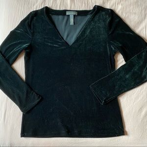Vintage Banana Republic velvet long sleeve top